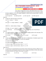 NSE 2019 Physics Paper With Answer