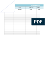 Planilha de Controle de Calibrações