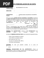 Contrato Remodelacion de Un Chifa