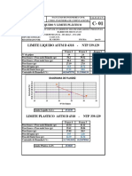 Análisis de Consistencia de Suelos y Sucs - Shancayan - Huaraz