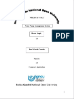 Petrol Pump Management System Project Report