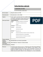 Ficha Técnica Calculo