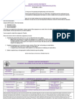 Gcu Student Teaching Evaluation of Performance Step Standard 1 Part I - Signed 1