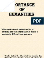 Importance of Humanities