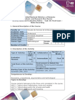 Activity Guide and Evaluation Rubric - Task 10 Final Video Recording