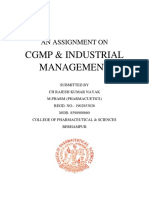 Assignment On CGMP