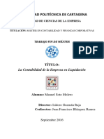 Contabilidad de La Empresa en Liquidación