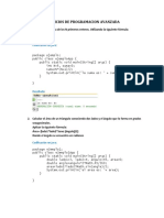 Ejercicios de Programacion Avanzada en Java