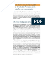 Influencia de La Ilustración, La Revolución Industrial y La Revolución Francesa en La Construcción de Las Ciencias Sociales