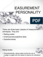 The Measurement of Personality