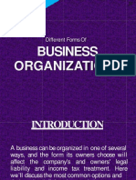 1st Lesson (Different Forms of Business Organizations)