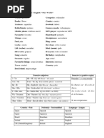 Vocabulario Ingles