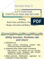 Lecture 3 - Utility Functions - Portfolio Risk and Return