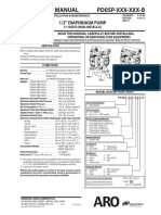 ARO 2019 PD05P 1 2 Inch Non Metallic Diaphragm Pump Manual Fluid Section