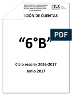 Rendición Condicionalmente de Cuentas Del Salón 6