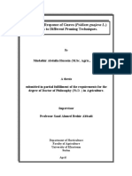 The THESIS Studies On Response of Guava (Psidium Guajava L.) Trees To Different Pruning Techniques