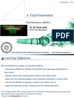 CHAPTER # 4 Fluid Kinematics