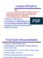 EE359 - Lecture 18 Outline: Announcements