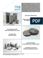 Porous Aluminum Product Catalog 2019