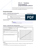 Exercices Type Brevet Proportionnalité Et Pourcentages