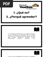 Presentación - Programación VBA - 1ra - Sesion PDF