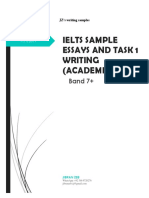 BAND 7+ IELTS SAMPLE ESSAYS AND TASK 1 WRITING (ACADEMIC) November 2019 PDF