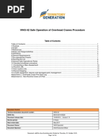 WHS-42 Safe Operation of Overhead Cranes Procedure1 PDF