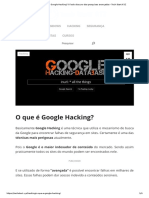 O Que É Google Hacking - O Lado Obscuro Das Pesquisas Avançadas - Tech Start XYZ