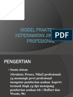 Model Praktek Keperawatan Jiwa Profesional