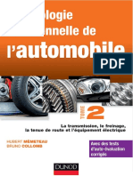 Hubert Mèmeteau-Technologie Fonctionnelle de Automobile. Tome 2, La Transmission, Le Freinage, La Tenue de Route Et Équipement Électrique by DiagnoFAST - Com (2014)