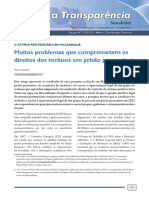 Muitos Problemas Que Comprometem Os Direitos Dos Reclusos em Prisao Preventiva