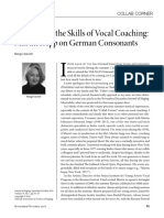 The Art and The Skills of Vocal Coaching