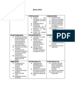 Matriz DOFA Frisby