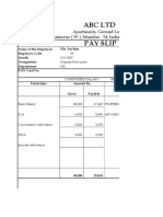 Salary Slip Format 150