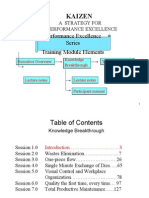 Kaizen: Performance Excellence Series Training Module Elements