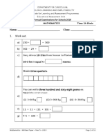 Maths Yr05 Written 2019 PDF