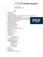 2020 TESDA Star Rating Checklist