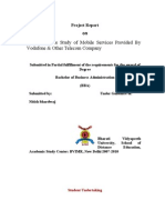 A Comparative Study of Mobile Services Provided by Vodafone & Other Telecom Company