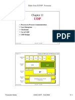 Slides From TCP/IP - Forouzan: - Process-to-Process Communication - User Datagram - Checksum - Use of UDP - UDP Design