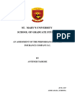 An Assessment of The Performance of Nile Insurance Company S.C PDF