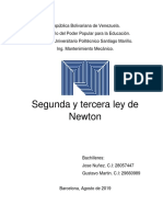 Segunda y Tercera Ley de Newton