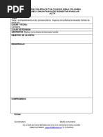 Acta de Visita de Acompañamiento A Hogares Comunitarios