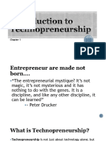 Introduction To Technopreneurship