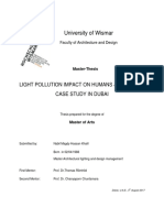 Light Pollution Impact On Humans & Animals (Case Study Dubai)