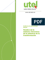 Estructura de La Industria de La Transformación Semana 5 P