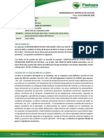 065 - Informe de Estado de Obra Letras Pastaza