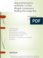 Drawing Performance Characteristics of The Centrifugal Compressor