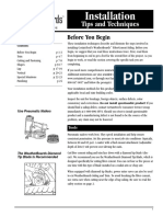 Fiber Cement Board Installation Instructions