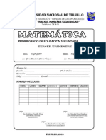 Matemática 1 Secundaria