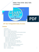 SALV IDA With CDS Views - A New Approach